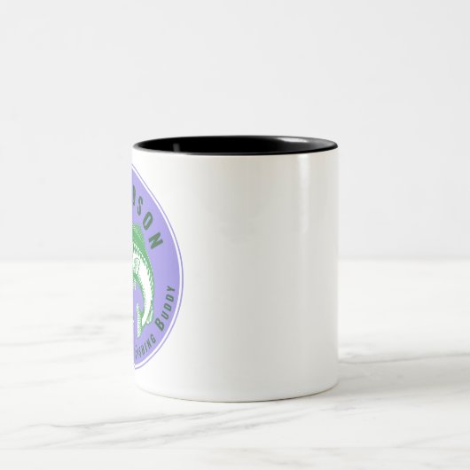 Mimis Lieblingsfischbuddy Zweifarbige Tasse (Mittel)