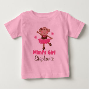 Mimis Mädchen-personalisiertes Enkelkind-Shirt Baby T-shirt