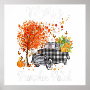 Mimis Pumpkin Patch Truck Art, Mimi Happy Poster