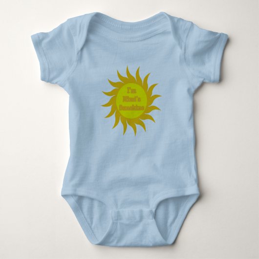 Mimis Sonnenschein Baby Strampler (Vorderseite)