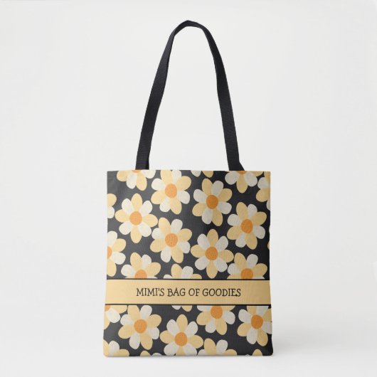 Mimi's Tasche Goodies Boho Daisy Tote Tasche (Vorderseite)