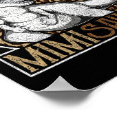 Mimisaurus Dinosaur Mimi Leopard Shirt Poster (Ecke)