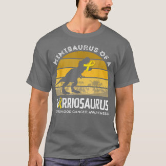 Mimisaurus Mimi eines Kriegers gegen Krebs im Kind T-Shirt