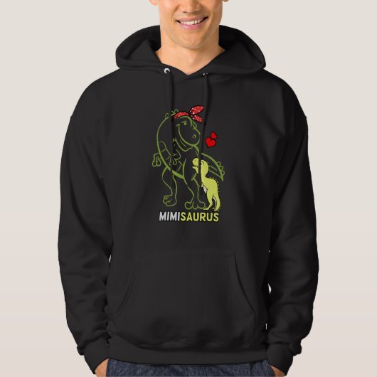 Mimisaurus Mimi Tyrannosaurus Dinosaur Baby Mother Hoodie (Vorderseite)