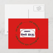 Mimmy's Rock Bar Postkarte (Vorne/Hinten)