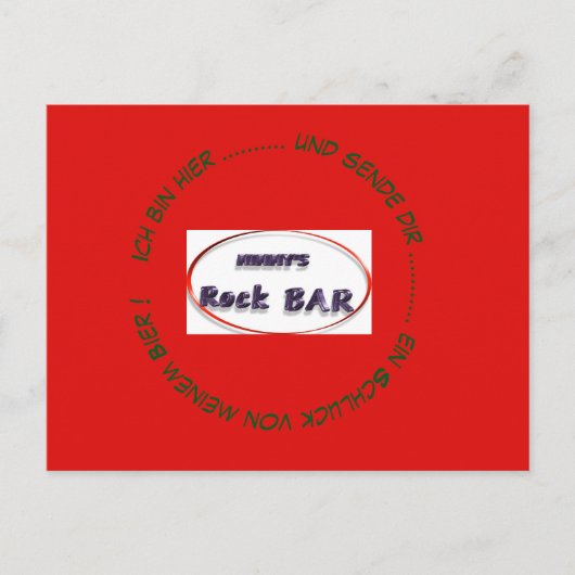 Mimmy's Rock Bar Postkarte (Vorderseite)