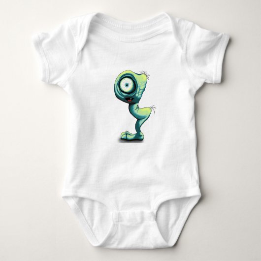 Mimo ein Niedliches Mini-Monster Baby Strampler (Vorderseite)