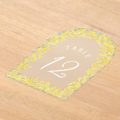 Mimosa-Acryl-Tischnummer Acryleinladungen (Ablage )