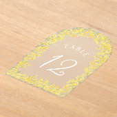Mimosa Acrylic Table Number Acryleinladungen (Ablage )