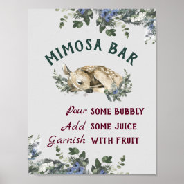 Mimosa Bar Baby Es ist kalte Außendusche Poster