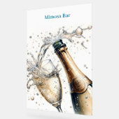 Mimosa Bar Brautparty Acrylschild (Winkel)