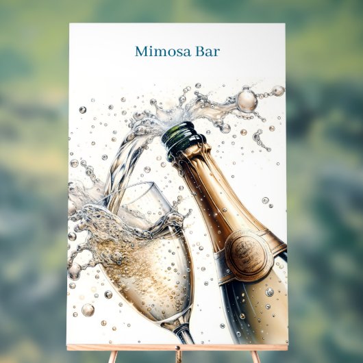 Mimosa Bar Brautparty Acrylschild (Neutral)