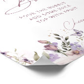 Mimosa Bar Brautparty Butterfly Poster (Ecke)