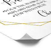 Mimosa Bar bridal Polterabend Poster (Ecke)