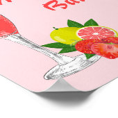 Mimosa Bar Bubbly Brunch Babydusche Poster (Ecke)
