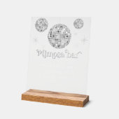 Mimosa Bar Bubbly Disco Ball Brautparty Acrylschild (Winkel)