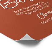 Mimosa Bar Cheers Modernes Skriptkopper Poster (Ecke)