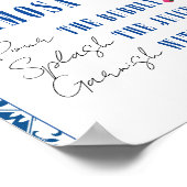 Mimosa Bar Dancing Queen griechisches Brautparty Poster (Ecke)