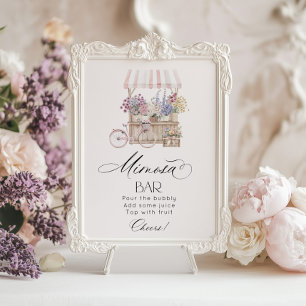 Mimosa Bar Elegante Provence Poster