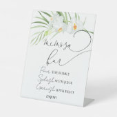 Mimosa Bar Elegantes Brautparty-Zeichen Sockelschild (Vorderseite)