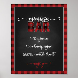 Mimosa Bar Flanell Fling 8x10 Poster/Schild Poster