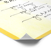 Mimosa-Bar für Wasserfarben Poster (Ecke)