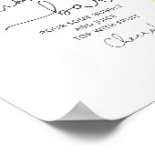 Mimosa-Bar für Wasserfarben Poster (Ecke)