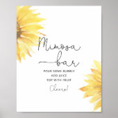 Mimosa-Bar für Wasserfarben Poster (Vorne)