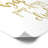 Mimosa Bar Gold Glitzer 8x10 Hochzeitszeichen Poster (Ecke)