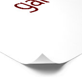 Mimosa-Bar-Hochzeit Poster (Ecke)