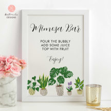 Mimosa Bar House Pflanze Brautparty Party