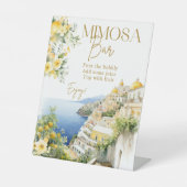 Mimosa Bar Italy Positano Brautparty Sockelschild (Vorderseite)
