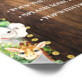 Mimosa Bar Mama-osa Bar Safari Rustikale Babydusch Poster (Ecke)