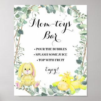 Mimosa Bar Momosa Bar Bear Greenerity Babydusche Poster