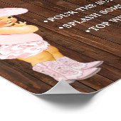 Mimosa Bar Momosa Bar Cowgirl Baby Duschzeichen Poster (Ecke)