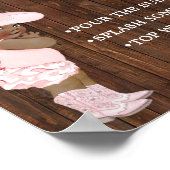 Mimosa Bar Momosa Bar OM Cowgirl Babydusche Zeiche Poster (Ecke)