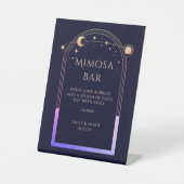 Mimosa Bar Mystical Rainbow Blue Sun Moon Stars Sockelschild (Vorderseite)