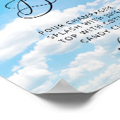 Mimosa Bar on Cloud Nine 9 Brautparty Poster (Ecke)