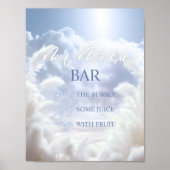 Mimosa Bar on Cloud Nine 9 Pampas Brautparty Poster (Vorne)