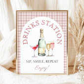 Mimosa Bar Pink Fresh-of-market-Brautparty Poster