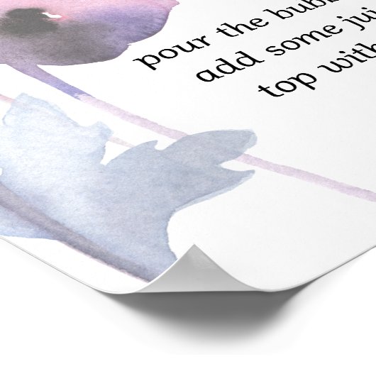 Mimosa Bar Poster (Ecke)