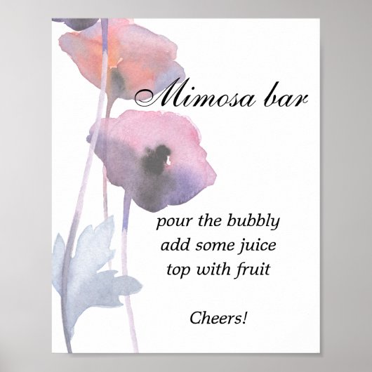 Mimosa Bar Poster (Vorne)