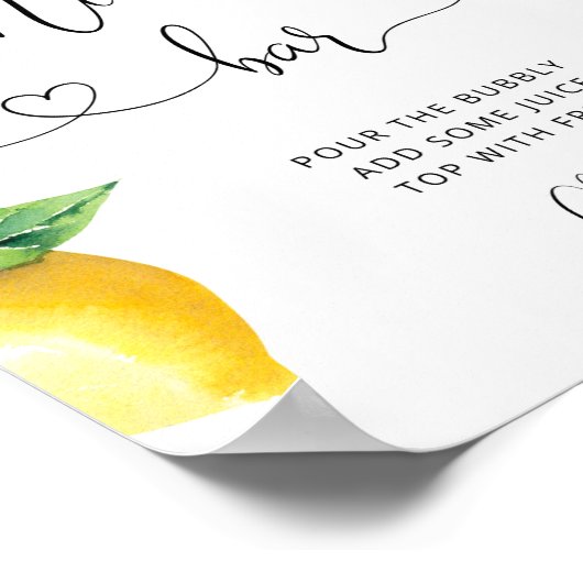 Mimosa Bar Poster (Ecke)
