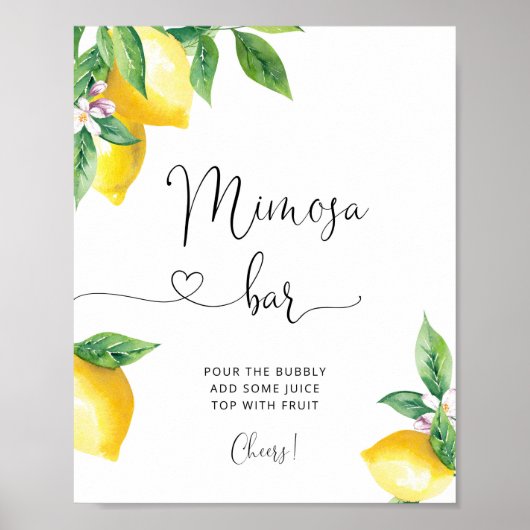 Mimosa Bar Poster (Vorne)