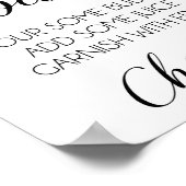 Mimosa Bar Print | Dusche oder Party Mimosa Zeiche Poster (Ecke)