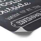 Mimosa-Bar-Schild Poster (Ecke)
