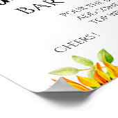 Mimosa-Bar-Schild Poster (Ecke)