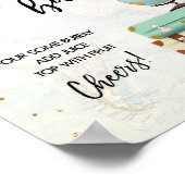 Mimosa Bar Sign Adventure Travel Showroom Tafel Poster (Ecke)