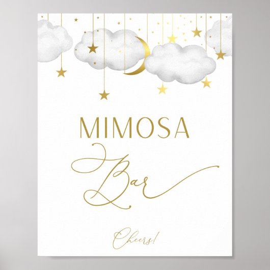 Mimosa Bar Sign, Baby Shooting Game Poster (Vorne)