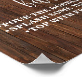 Mimosa Bar Sign Brautparty Western Wedding Poster (Ecke)